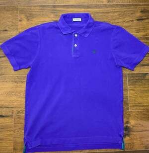 El Ganso Purple Short Sleeve Polo Shirt with Logo Embroidery